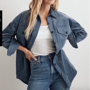 Madewell's corduroy twill oversized shirt jacket